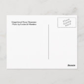 Gingerbrood Zeep Dispenser Briefkaart (Achterkant)