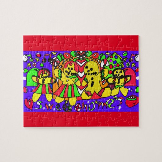 Gingerbrood Zoetthuis Legpuzzel (Horizontaal)