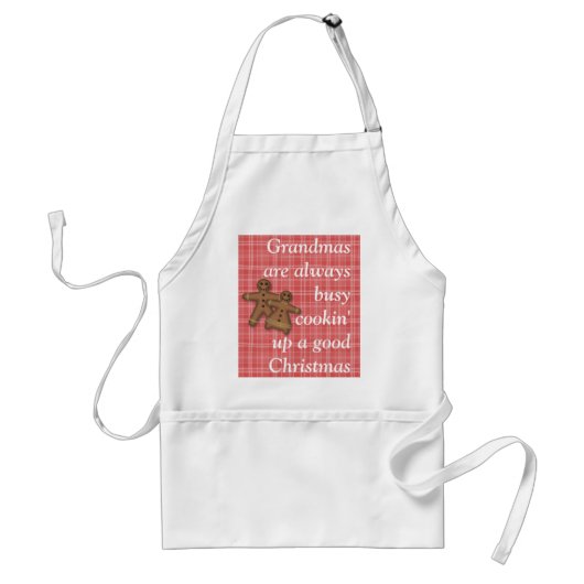 GingerbroodCoupleApron-aanpassen Standaard Schort (Voorkant)