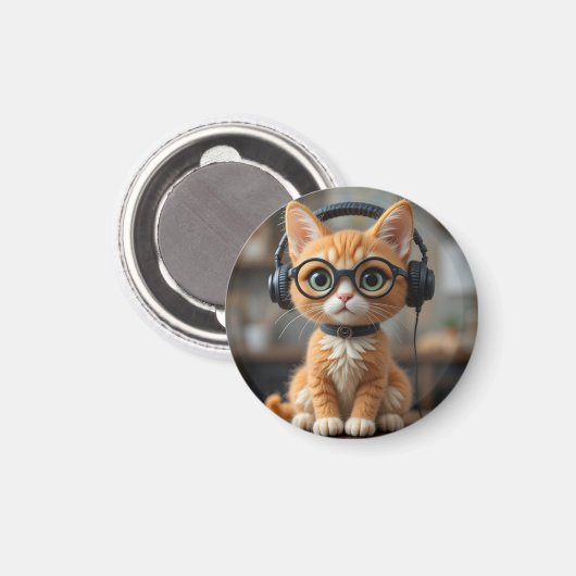 Gingerenkat voor games magneet (Voorkant / Achterkant)