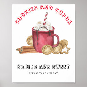Gingerkoekjes met cacaobabies zijn zoet poster
