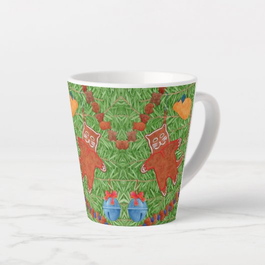 GINGERPREAD KITTE Latte Mug (Angle droit)