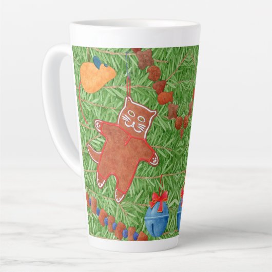 GINGERPREAD KITTE Tall Latte Mug (Angle gauche)