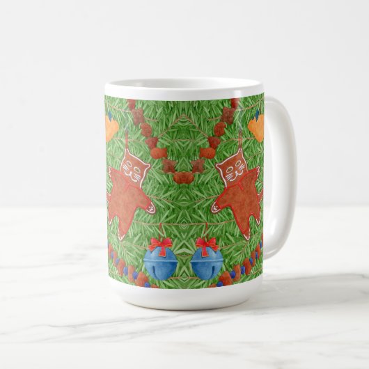 GINGERPREAD KITTY Tall White Mug (Devant droit)