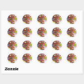 GINGERPREAD MAN Stickers petits ronds (Feuille)