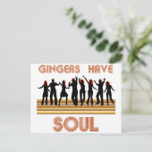 Gingers hebben Souls Train Briefkaart (Staand voorkant)
