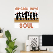 Gingers hebben Souls Train Poster (Thuiskantoor)