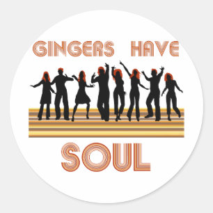 Gingers hebben Souls Train Ronde Sticker
