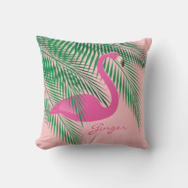 Ginger's koraal Flamingo Pillow Kussen