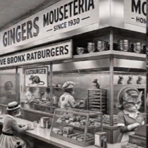 Gingers NYC Mouseteria, thuisbasis van de Mousedog