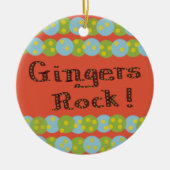 "Gingers Rock!" Ornament (Voorkant)
