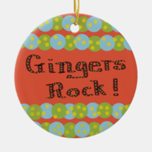 "Gingers Rock!" Ornament