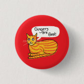 Gingers sont les meilleurs badges ginger amoureux (Devant)