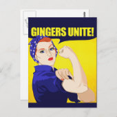 Gingers verenigen briefkaart (Voorkant / Achterkant)