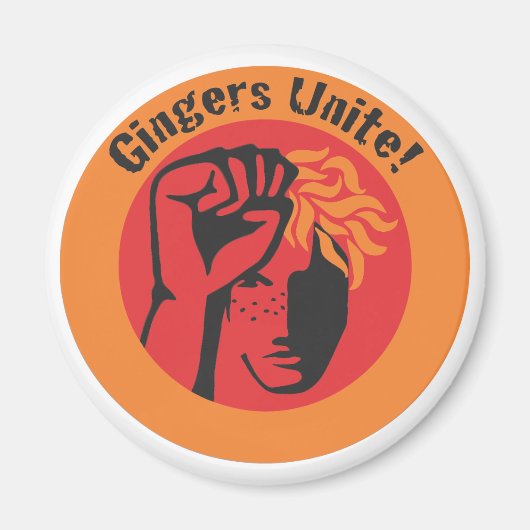 Gingers verenigen! magneet (Voorkant)