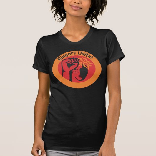 Gingers verenigen! t-shirt (Voorkant)