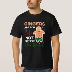 Gingers zijn voor het leven kerstcadeau t-shirt