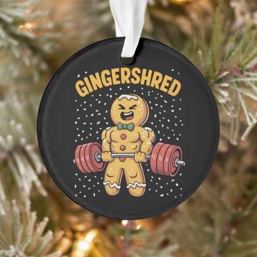 Gingersher Funny Gingerbread Homme Gym Bodybuildin (Arbre)