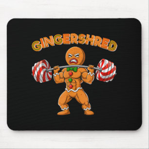 Gingershred Bodybuilder Grappige Gemberkoek Man We Muismat