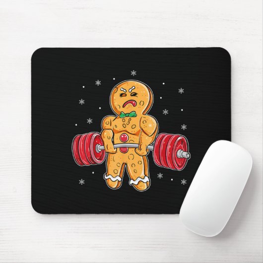 Gingershred Funny Gingerbread Man Gym Bodybuilding Muismat (Met muis)