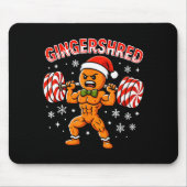 Gingershred Funny Gingerbread Man Gym Bodybuilding Muismat (Voorkant)