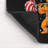 Gingershred Funny Gingerbread Man Gym Bodybuilding Muismat (Hoek)