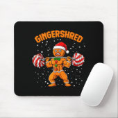 Gingershred Funny Gingerbread Man Gym Bodybuilding Muismat (Met muis)