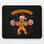 Gingershred Funny Gingerbread Man Gym Bodybuilding Muismat (Voorkant)