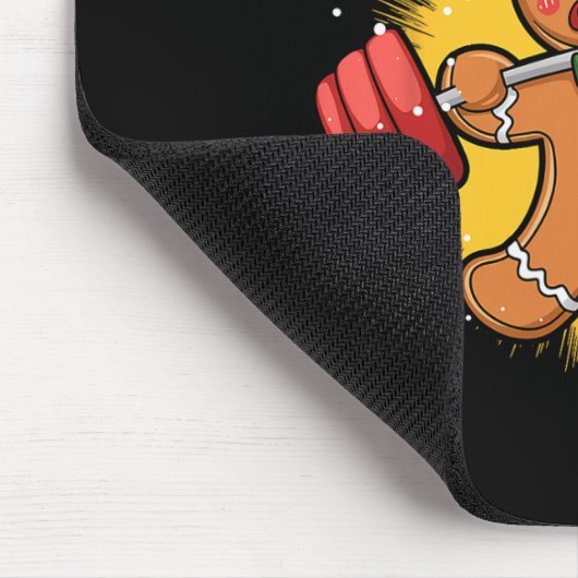 Gingershred Funny Gingerbread Man Gym Bodybuilding Muismat (Hoek)