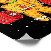 Gingershred Funny Gingerbread Man Gym Bodybuilding Poster (Hoek)