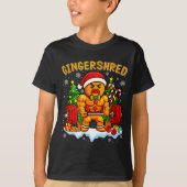 Gingershred Funny Gingerbread Man Gym Bodybuilding T-shirt (Voorkant)