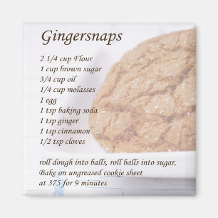 Gingersnaps Recipe Magneet