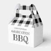 Gingham afstudeer BBQ Bedankdoosjes (Voorkant Zijde)