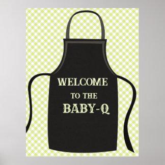 Gingham Baby-q Welkom Poster