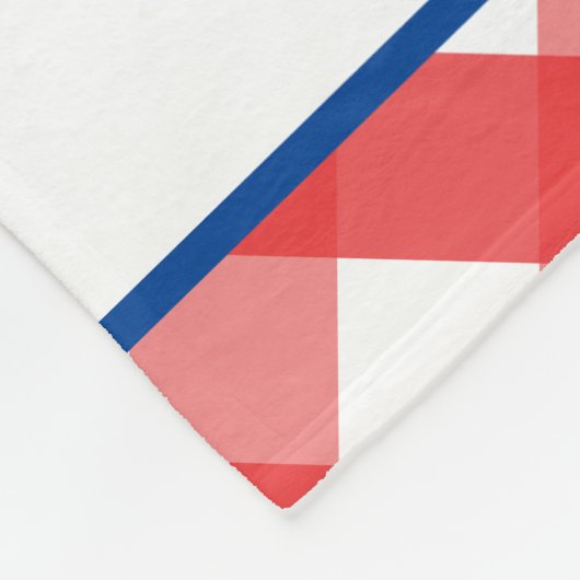 Gingham Baseball Personalized Fleece Blanket (Hoek)