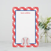 Gingham Baseball Persoonlijke schrijfbenodigdheden (Staand voorkant)