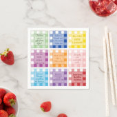 Gingham Bijbelverzen Baby shower Servet (Insitu)