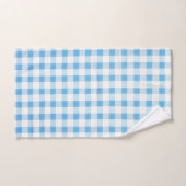 Gingham Bleu Bébé (Serviette à main)