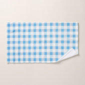 Gingham Bleu Bébé (Serviette à main)