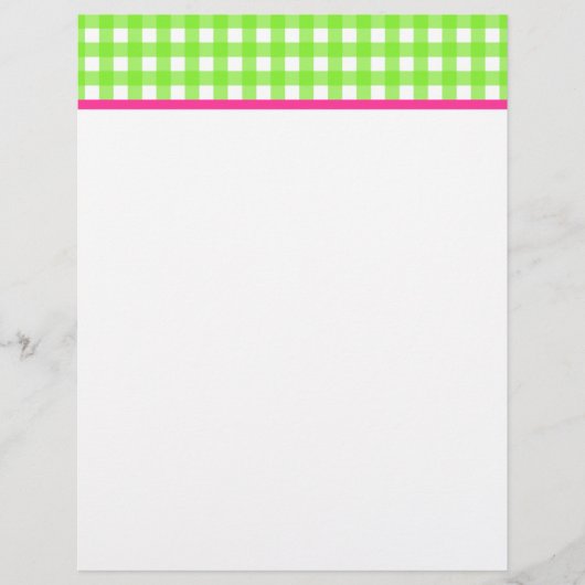 Gingham Briefpapier (Voorkant)