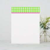 Gingham Briefpapier (Staand voorkant)