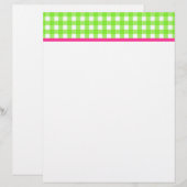 Gingham Briefpapier (Voorkant / Achterkant)
