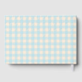 Gingham carreaux bleu bébé pâle clair (Verso)