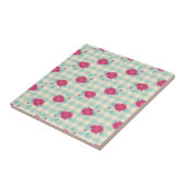 gingham carreaux et roses chic rose pattern (Côté)