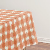 Gingham Charm Orange Tafelkleed (Voorbeeld)