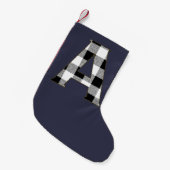 Gingham Check A Kleine Kerstsok (Voorkant (Hangend))