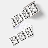 Gingham Check B Grosgrain Lint (Achterkant)