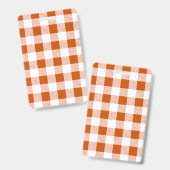 Gingham Check Brown Badge (Voor- en achterkant)