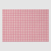 Gingham Check Cherry Pink Cream Tissuepapier (Voorkant)