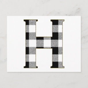 Gingham Check H Briefkaart